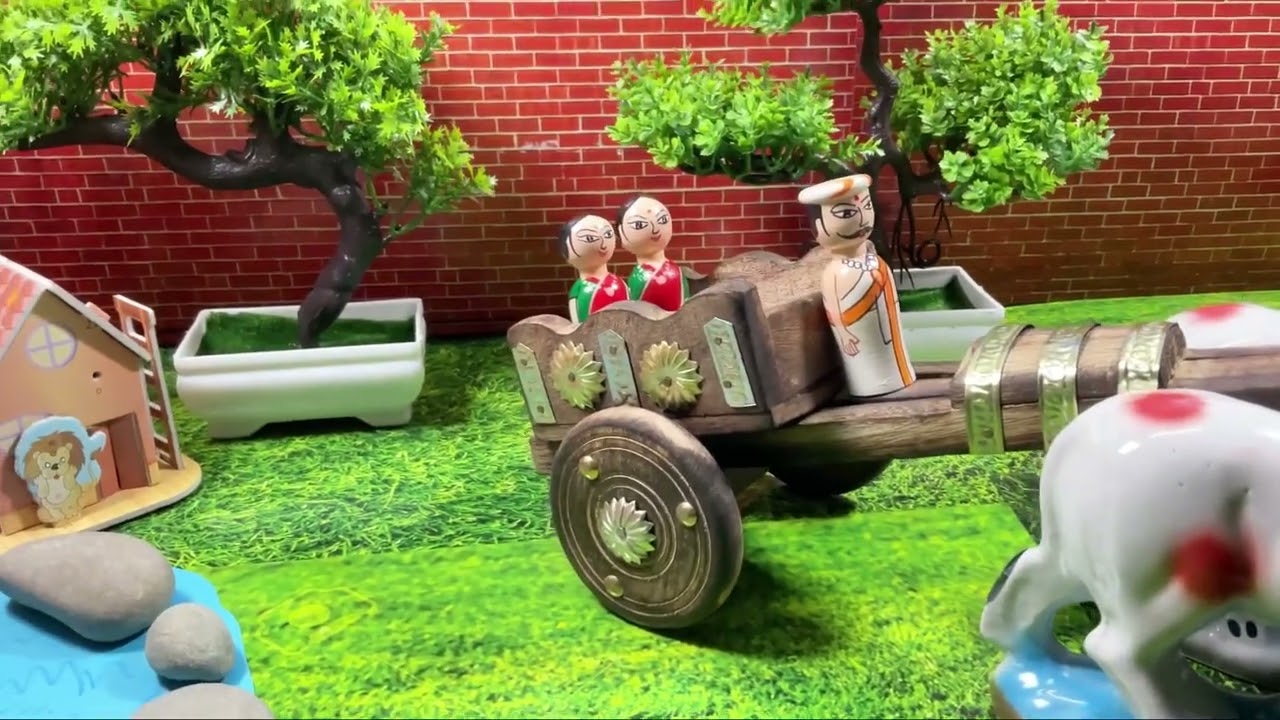 Unboxing and Review Bullock Cart toys