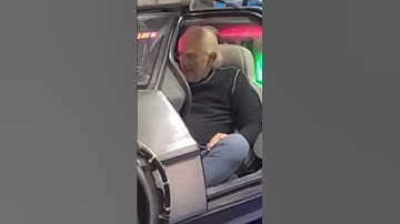 Christopher Lloyd firing up the Time Circuits in a Delorean Time Machine #backtothefuture #shorts