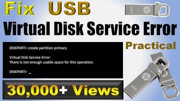 How to fix Virtual Disk Service Error | Fix usb | Repair corrupt pendrive usb flash drive | IT Adobe