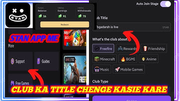 ||Stan App Me 💯🔥||Access Kaise Le 💥 Earning Duble hoga 💥✅ Stan app club Title Change