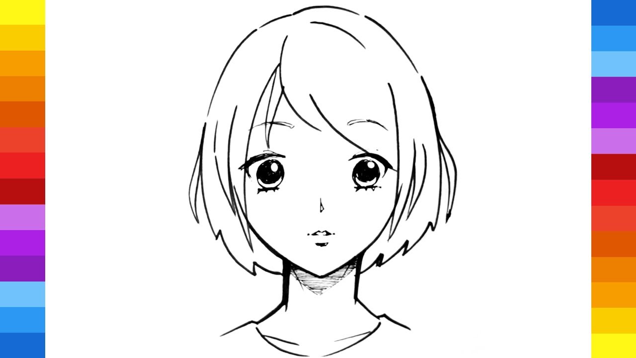 HOW TO DRAW A CUTE ANIME GIRL FACE Part1  by Alisha  Medium