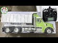 KID TOY TV|| RC DUMP TRUCK 1/14 UNBOXING KNIGHT HAULER SEMI TAMIYA SOUND AND LIGHT REVIEW TOY