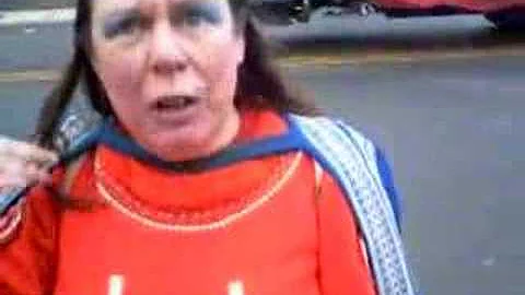 Suzanne "underdog lady" Muldowney expressing her d...