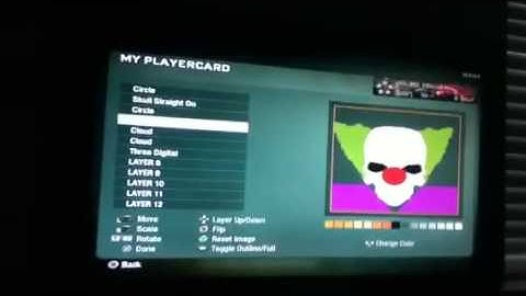 SCARY CLOWN EMBLEM ON BLACK OPS