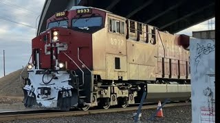 Perfect timing and Awesome Rumbling CP stack train leaving on the Laggan subdivision.