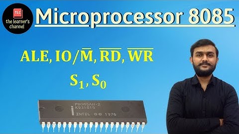 ALE, IO/M, RD, WR, S1, S0 || Internally Generated Signals || MICROPROCESSOR 8085