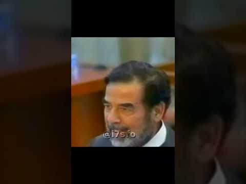 يعتقد القاضي بأن صدام متردد وشاهد رد صدام حسين على القاضي
