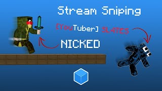 I Stream sniped SL4TES while NICKED (YouTube rank)