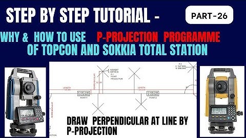 How to use p-project function in topcon and sokkia total station