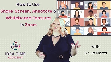 How to Use the Share Screen, Annotate and Whiteboard Features in Zoom