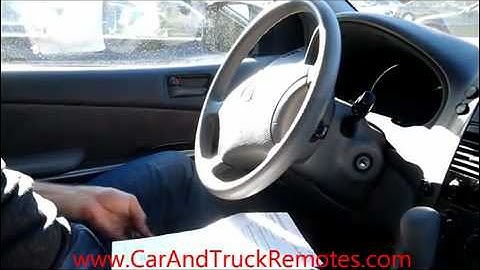 Toyota Sienna How to program keyless entry remote control ,security