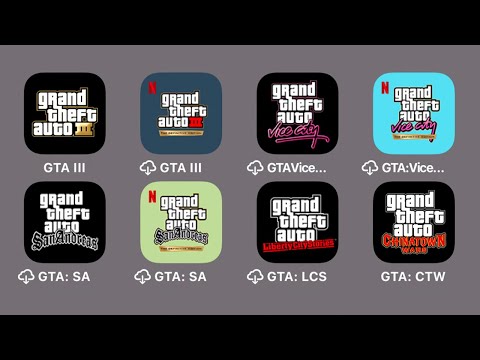 Видео: All Mobile GTA: Grand Theft Auto III,Vice City,San Andreas The Definitive Edition,Chinatown Wars,LCS