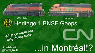 BNSF H1 Geeps!... ...In Montréal!? The story of BNSF 2262 & BNSF 2302. Ft. @sorel_rails!