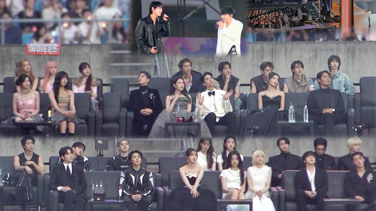 JJ LIN & WOODZ stage reaction (IU IVE Stray Kids ATEEZ CORTIS KiiiKiii 박보검 윤아 SatoTakeru)/ 2025 AAA