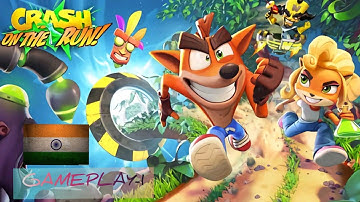 #1 Crash Bandicoot:On The Run- iOS/Android First gameplay Indian !!!!!! Gameplay crash Bandicoot