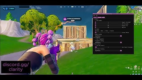 Using the best AI aimbot in fortnite (interstellar/clarity)