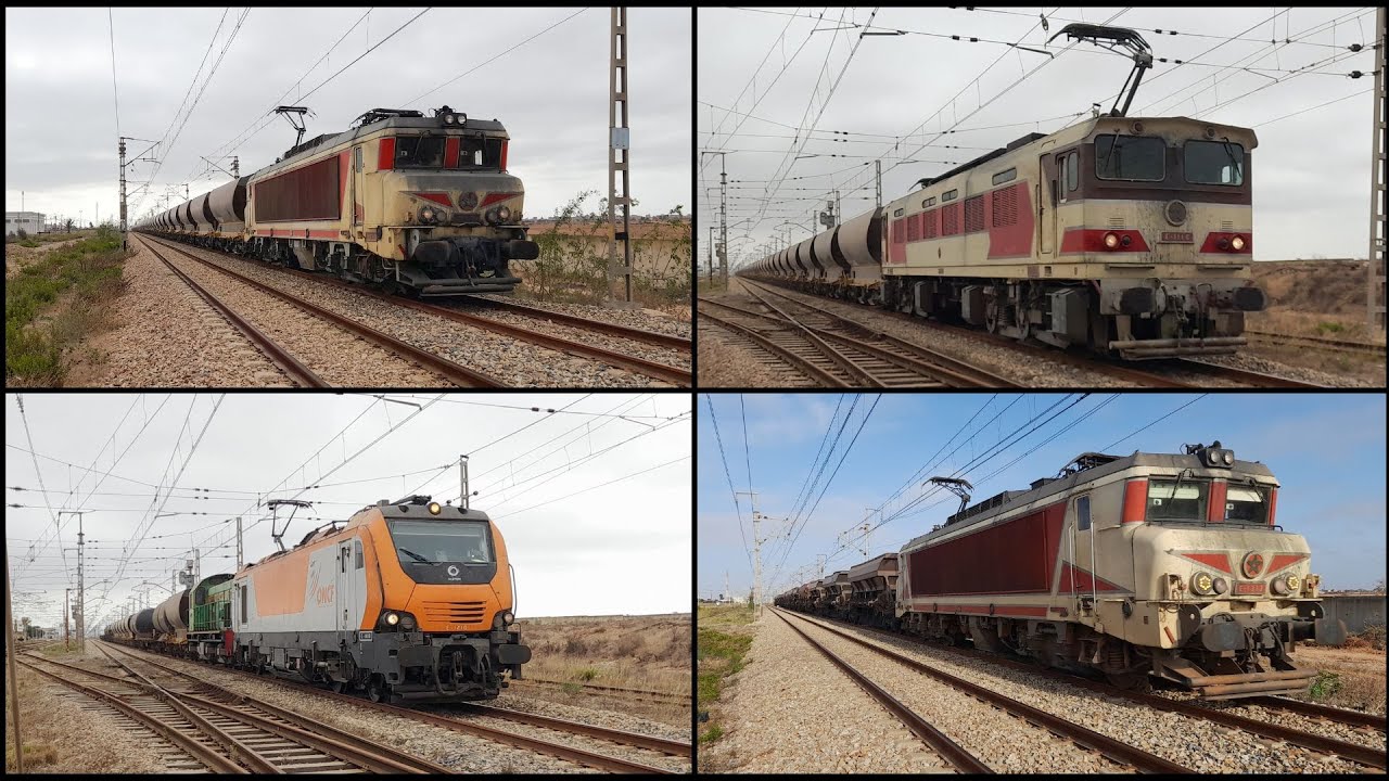 Compilation des trains de Fret filmée à El Jadida.