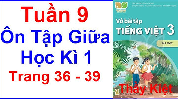 Vở Bài Tập Tiếng Việt Lớp 3 Kết Nối Tri Thức Tuần 9 | Ôn Tập Giữa Học Kì 1 | Trang 36 - 39 | Tập 1