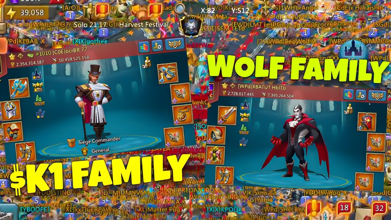 Lords Mobile - Best Baron Battle! $K family vs Wolf family. Who won ...