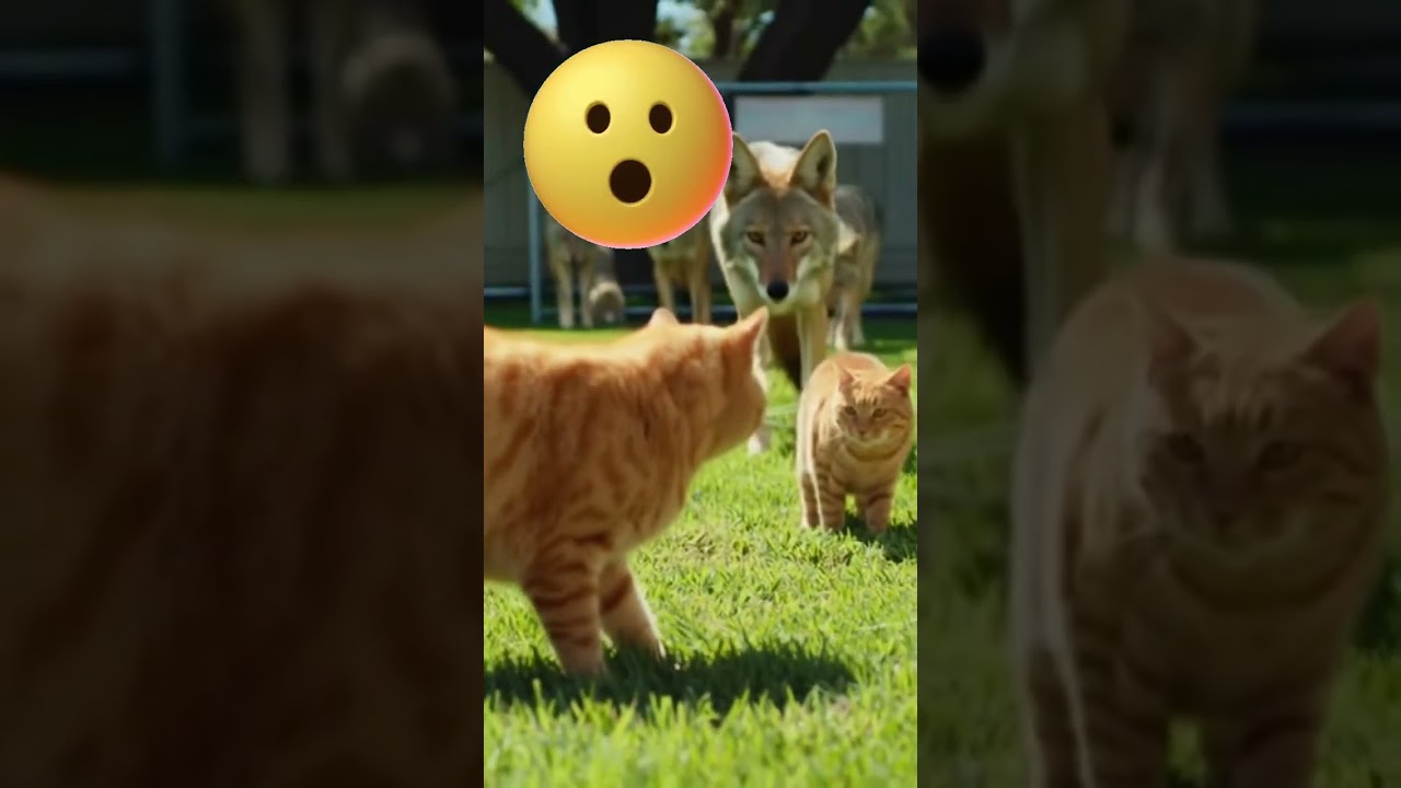 Cats Scare Off Coyotes! 