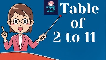 Table of  2 To 11|| learn multiplication || for kids