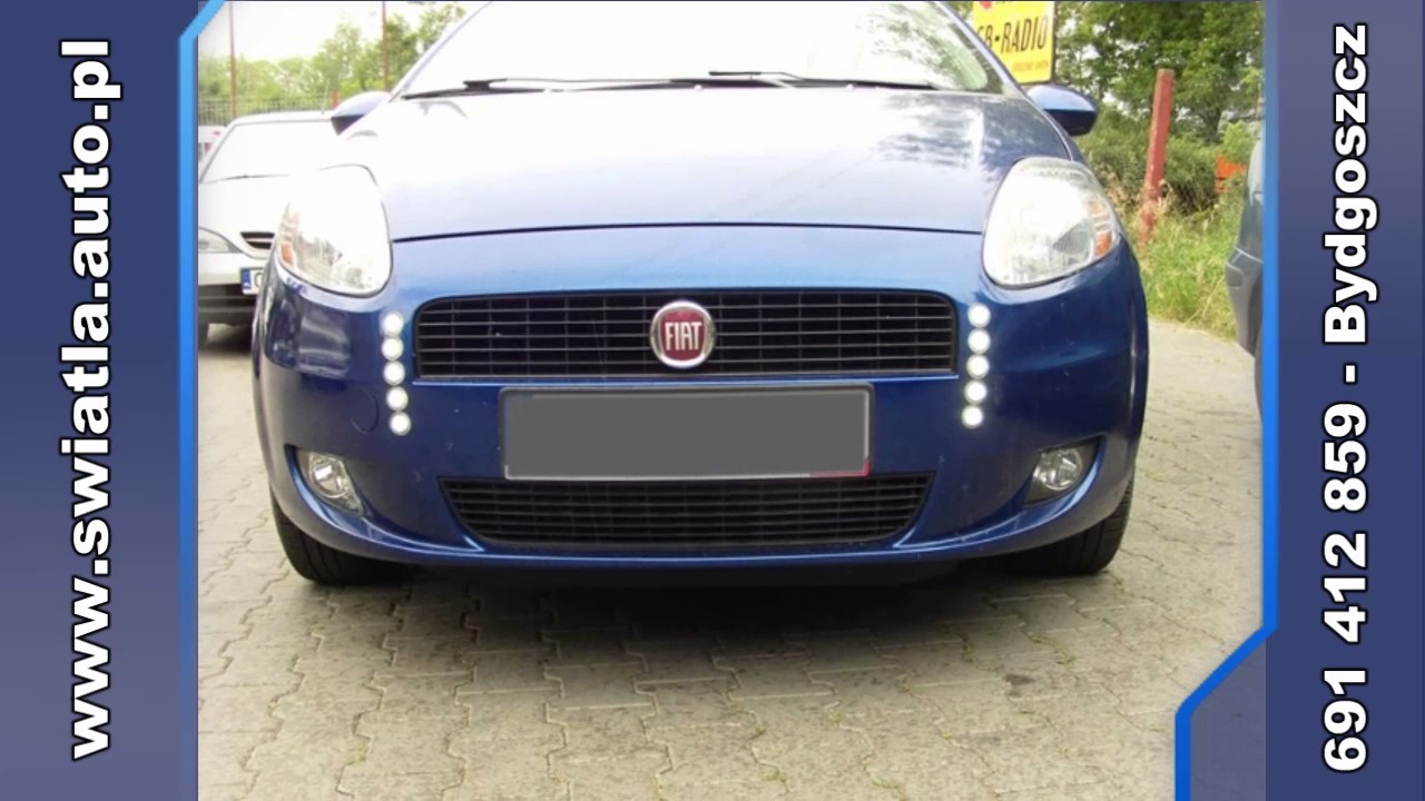 Fiat Punto, Światła Dzienne Nssc 502 Hp, Sprzedaż, Montaż, Bydgoszcz. - Youtube