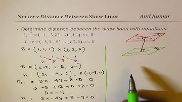VECTORS Distance Between Skew Lines MCV4U - EDEXCEL - GCSE