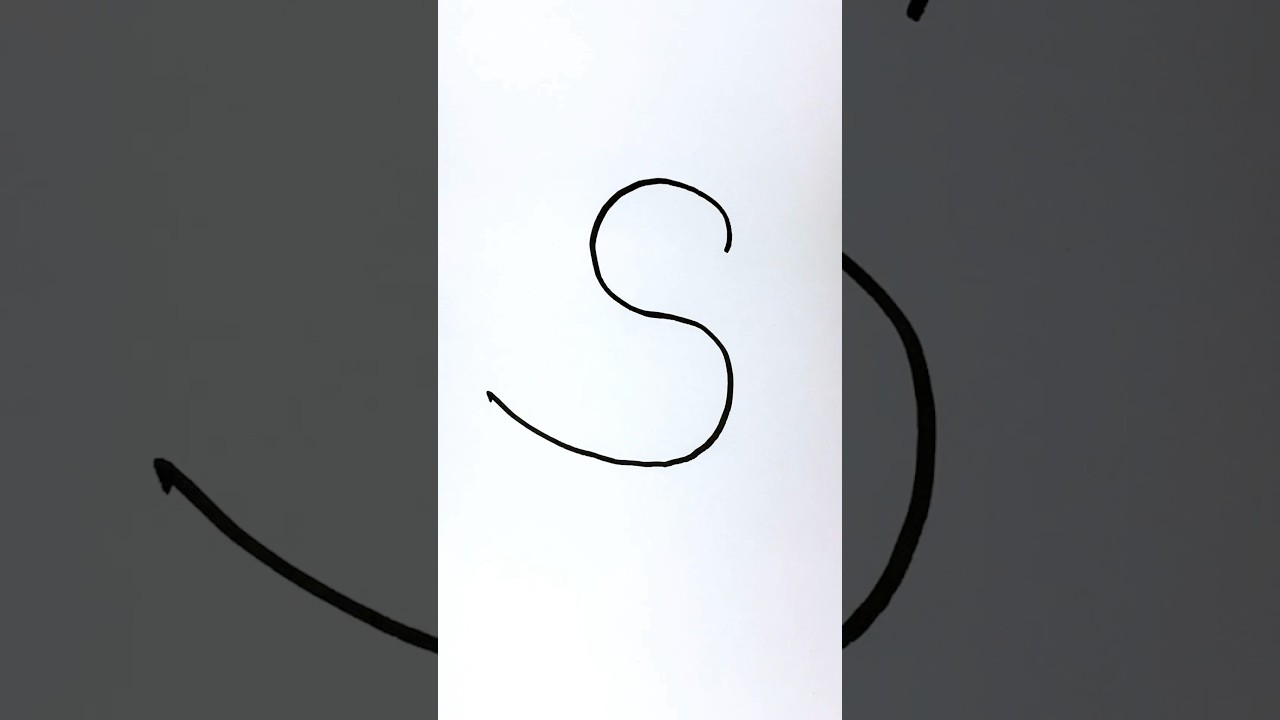 Duck 🦆 drawing from letter s