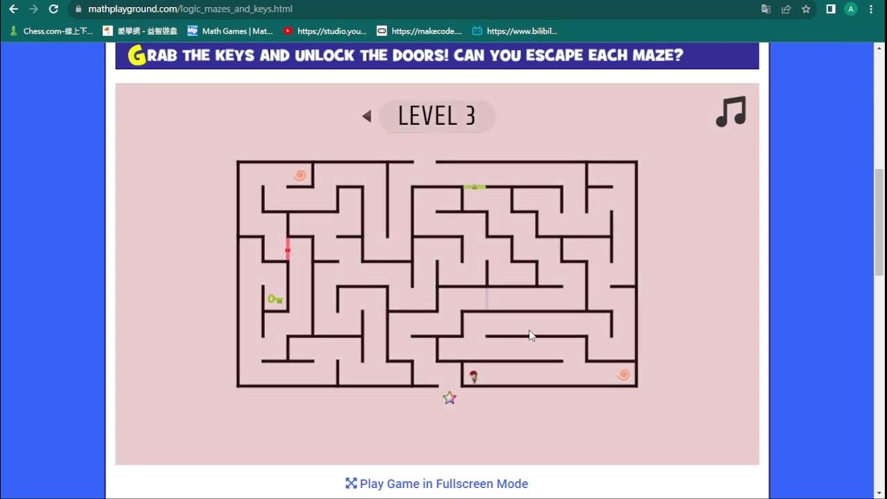 [math game] mazes and keys YouTube