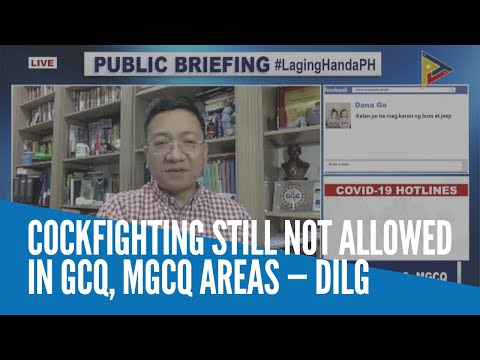 Cockfighting still not allowed in GCQ, MGCQ areas — DILG