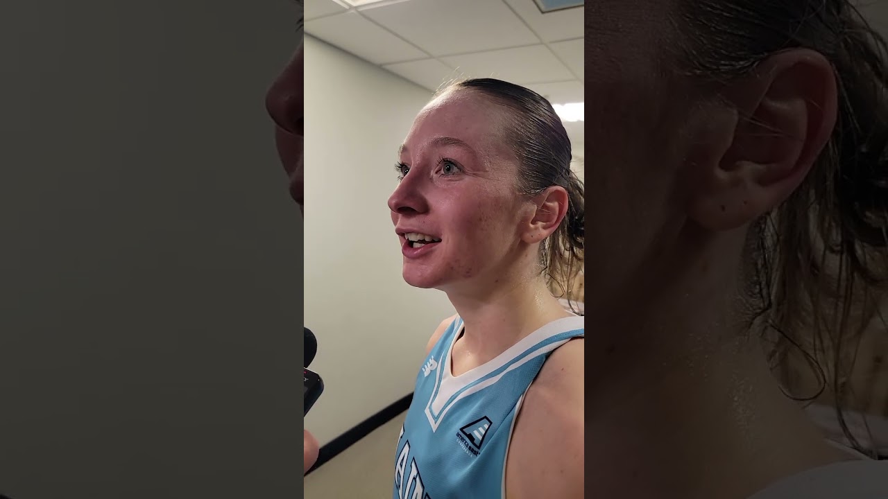 Maine guard Anne Simon after a 33 point performance in a 67-48 win over UNH