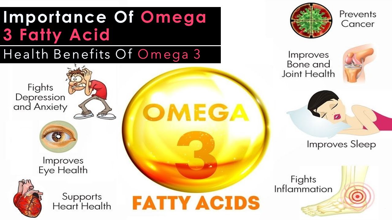 Omega 3 Fatty Acid Health Benefits Of Omega 3 Youtube