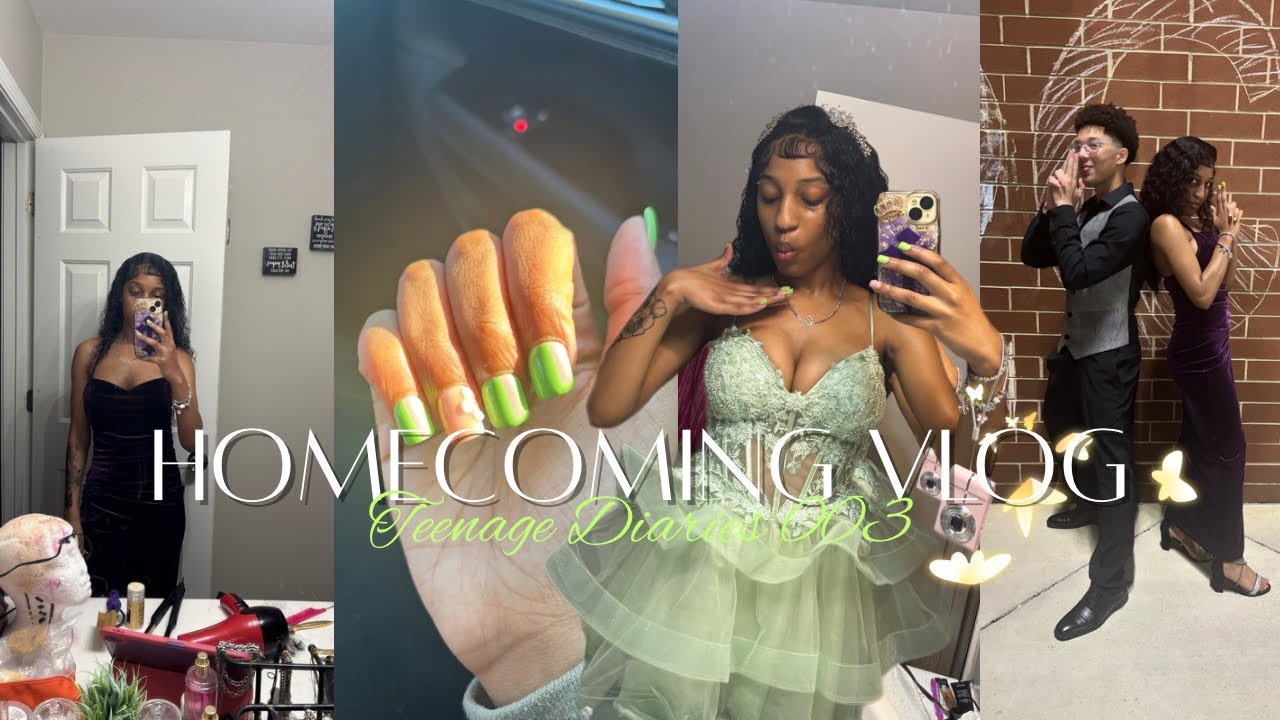 TEENAGE DIARIES 003 | Homecoming Vlog, running for hoco queen, grwm.