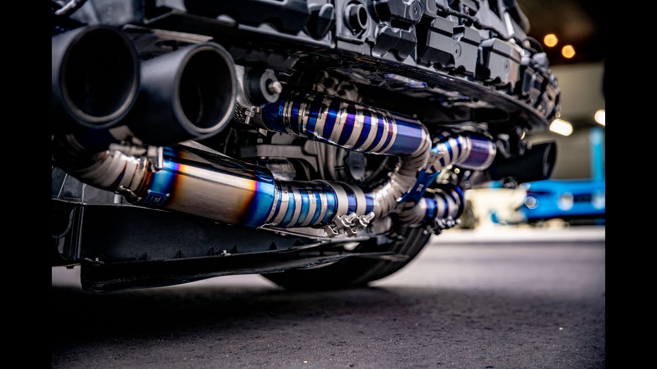 WORLD'S FIRST! RYFT C8 Corvette Titanium Exhaust Startup Sound and REVS