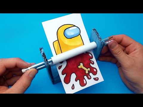 10 Among Us Paper Crafts You NEED to Try! (Easy DIY Tutorials) 🚀