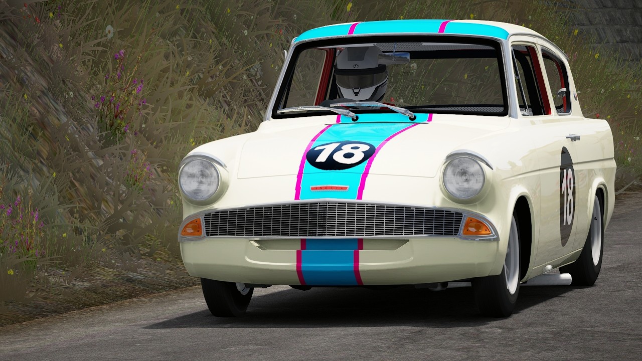 Ford Anglia 105E Broadspeed - Assetto Corsa - YouTube