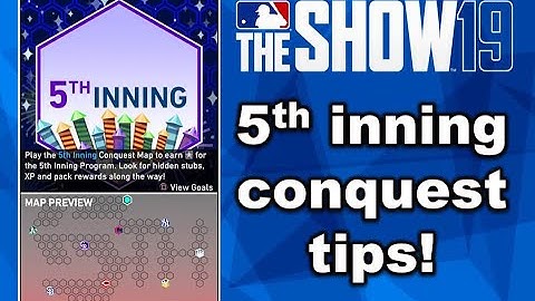 How To Complete The 5th Inning Program Conquest Map! - MLB 19 Tips