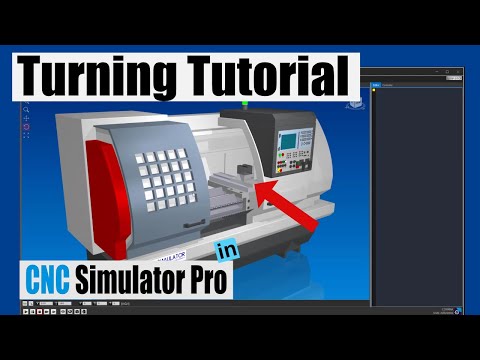 How to create your first turning program in CNC Simulator Pro