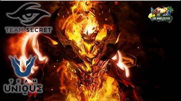 Unique Vs Secret - ESL One Los Angeles 2020 Online EU & CIS Dota 2 Highlights