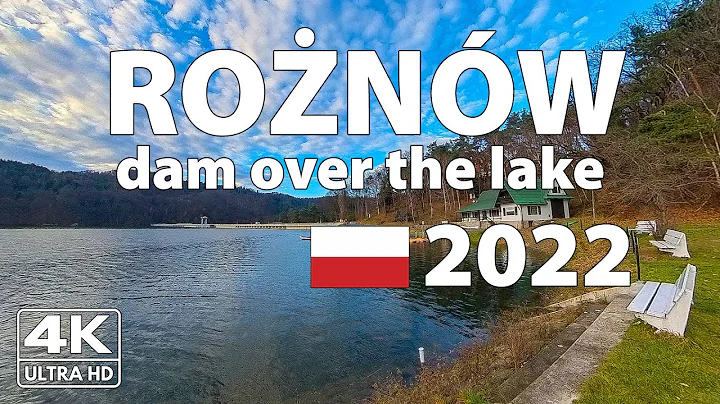 ROZNOW dam over the lake, Poland Walking Tour ⛅️ (4K Ultra HD) – With Captions