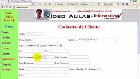 aula 106 java ee - Inserindo Mascaras nos campos