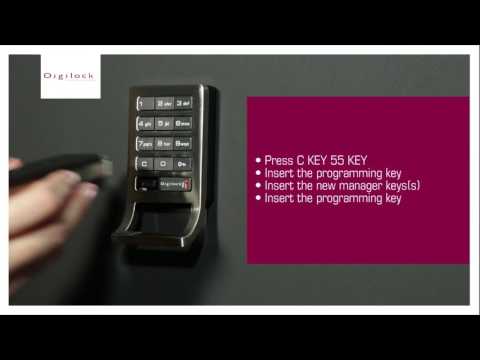 How to add Manager Keys to a Digilock Keypad lock