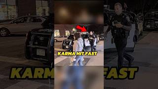 Woman Throws Liquid at Man Right in Front of Police