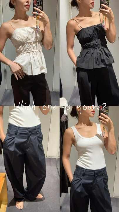 COS 신상 입어보기 🙌 바지 핏 맛집이야👖🤩🙏 몇번째 코디가 예쁜지 골라주세요🛍️