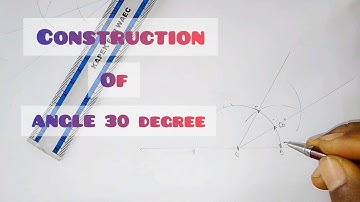 HOW TO CONSTRUCT ANGLE 30 DEGREE in | Technical drawing | Basic Technology