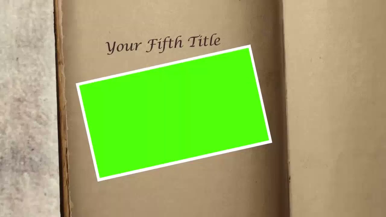 Animated Book Opening Green Screen Effect | No Copyright