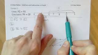 2 5 Geo Notes   Addition and Subtraction Prop's in proofs