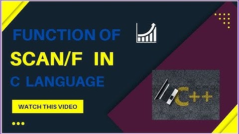 scanf function in C hindi urdu   scanf function in C Programming  Part2   Programing Tutorial