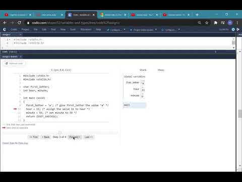 Codio   Variables and Types