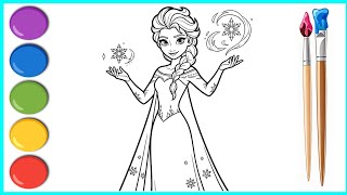 Coloring Frozen Elsa Coloring Pages | Frozen 2 Coloring Page For Kids Coloring Frozen Elsa Coloring Pages | Frozen 2 Coloring Page For Kids